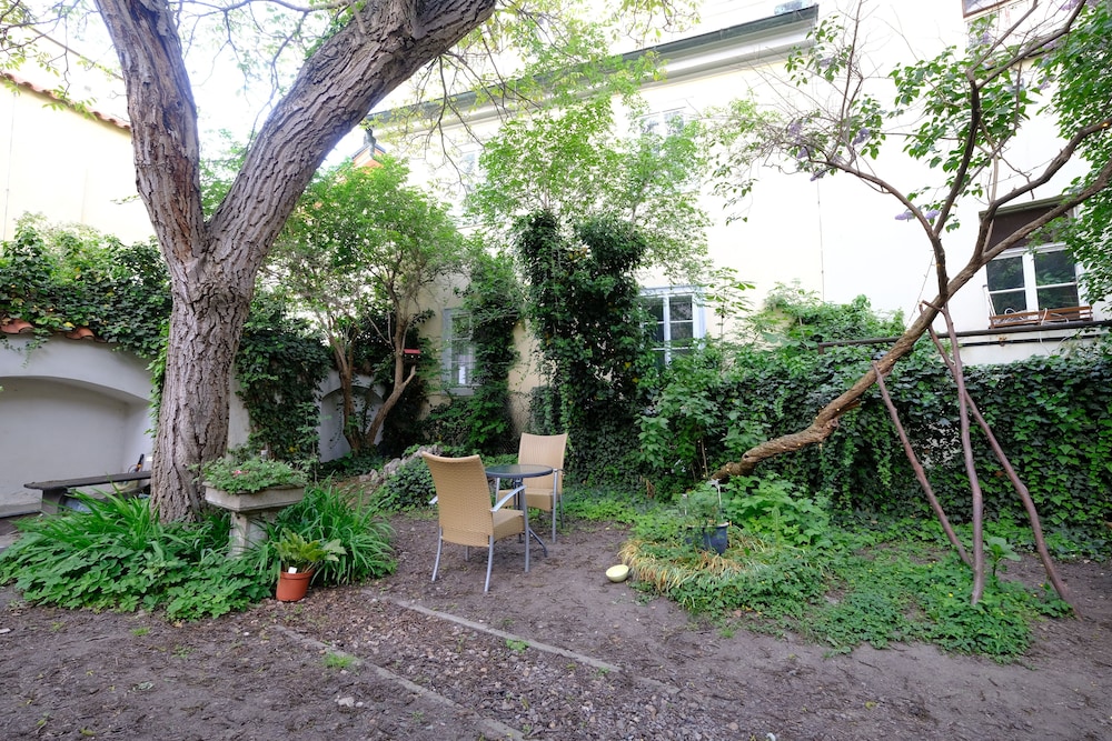 Outdoor banquet area