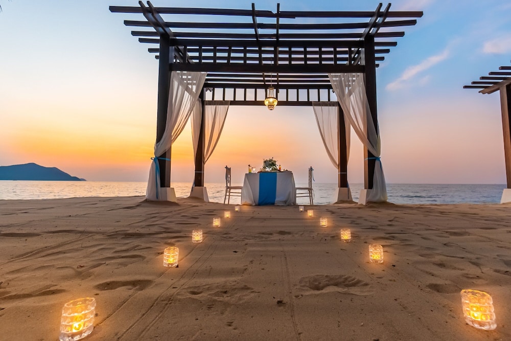 Outdoor wedding area