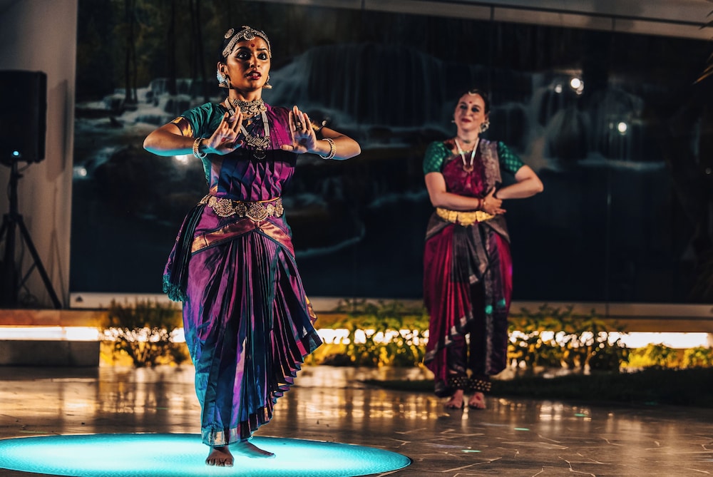 Outdoor banquet area