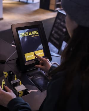 thumbnail: Check-in/check-out kiosk