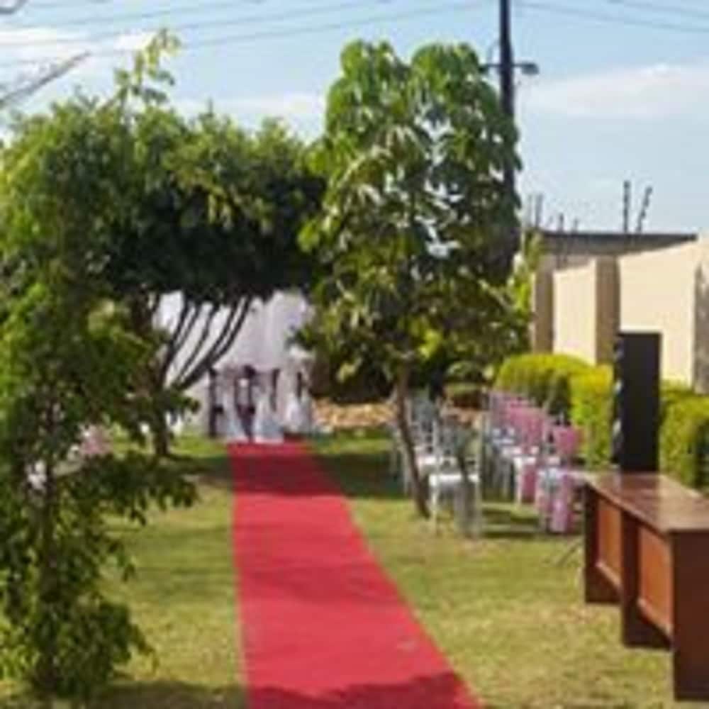 Outdoor wedding area