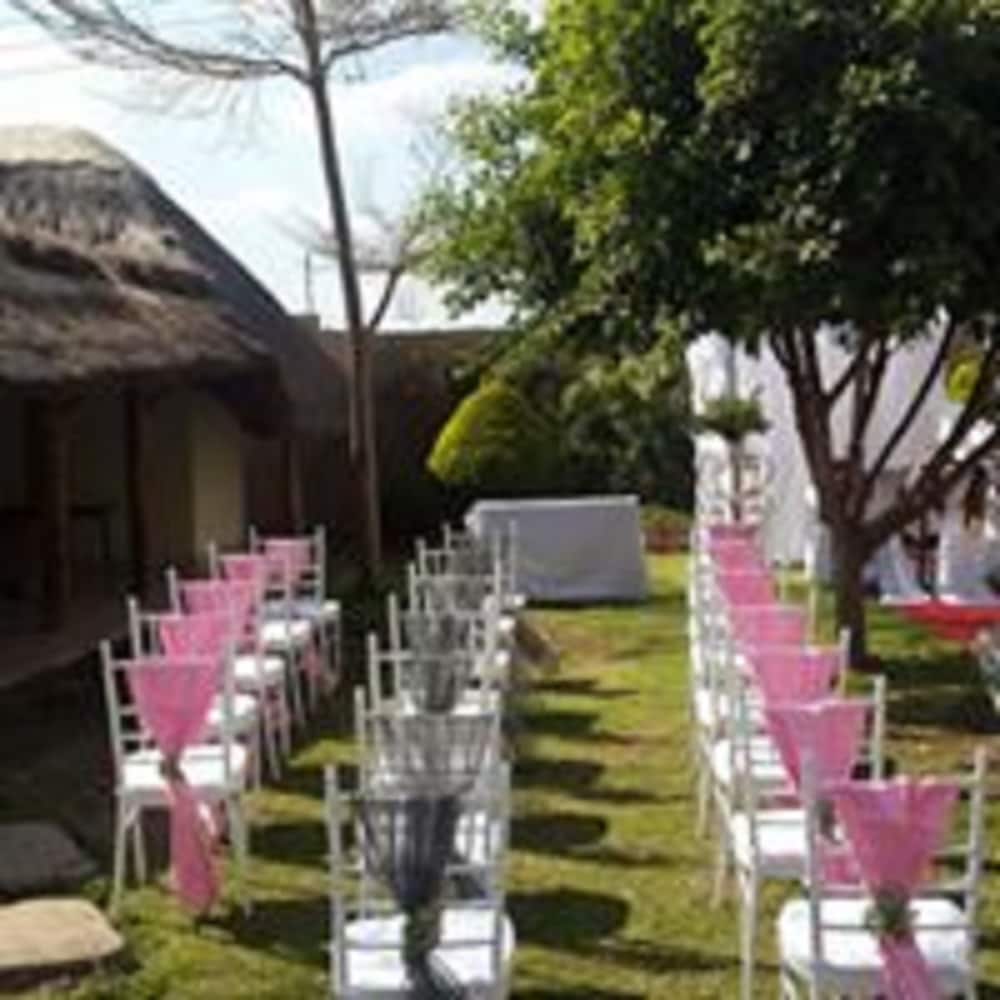Outdoor wedding area
