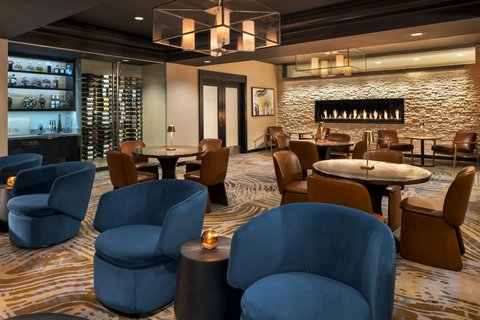 Enjoy this refined lounge at Wichita Marriott