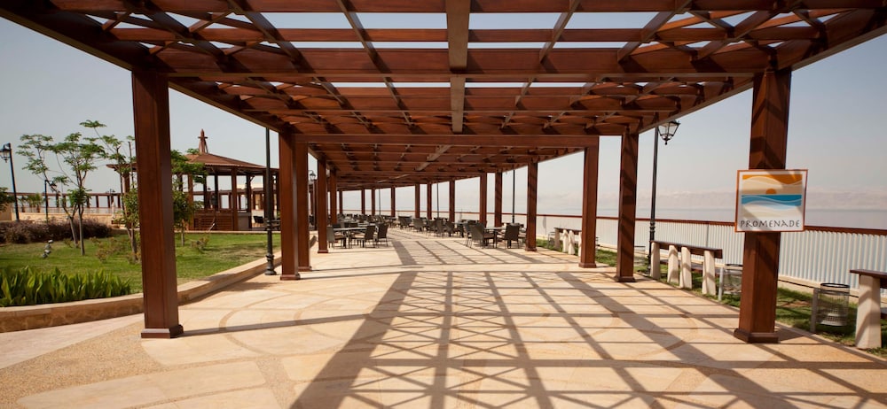 Outdoor banquet area