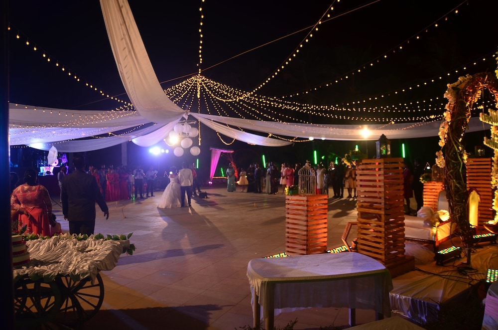 Outdoor wedding area