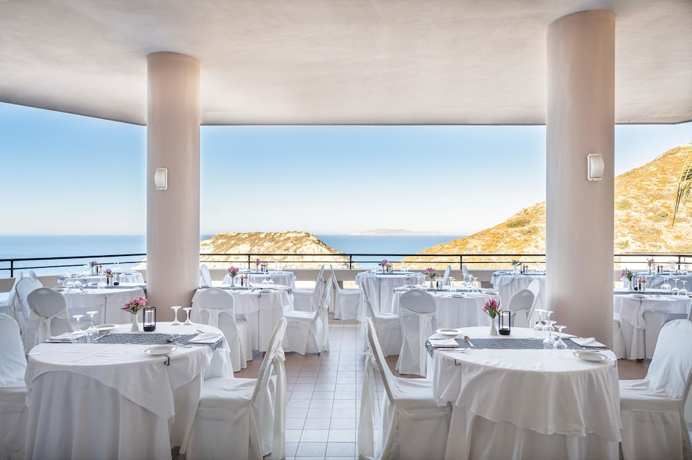 Outdoor banquet area