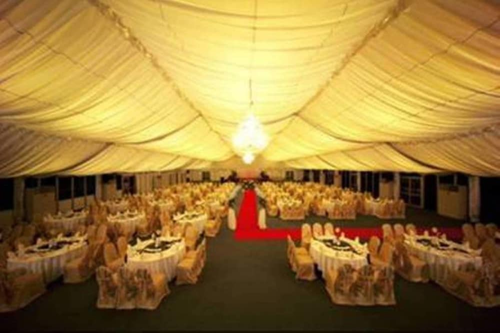 Outdoor wedding area