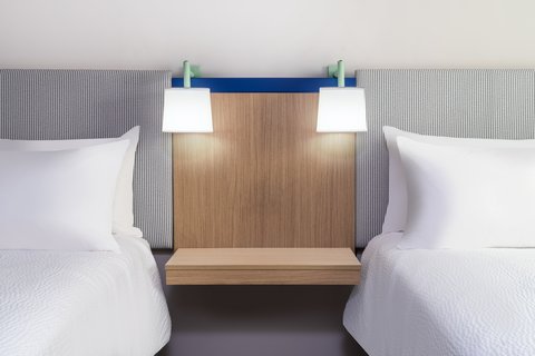 Rooms with two beds are ideal for traveling with family.