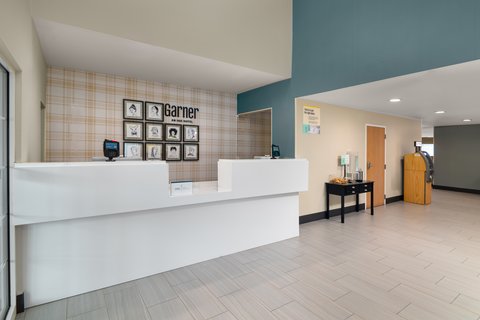 Hotel lobby and front desk