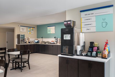 Lobby coffee station
