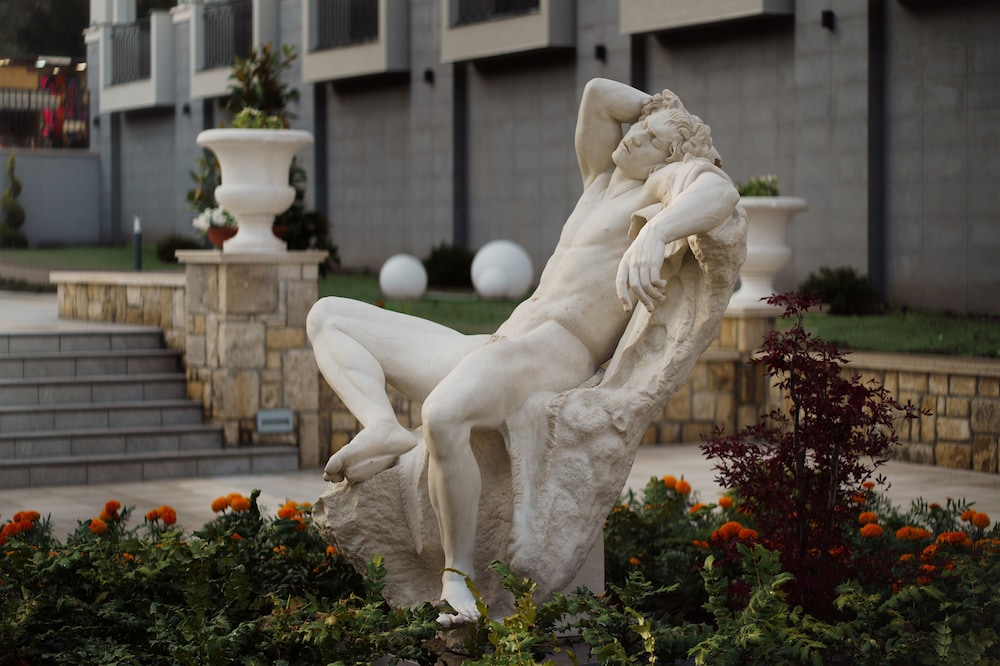 Outdoor wedding area