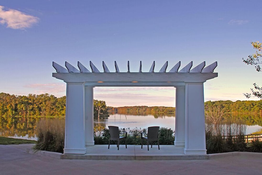 Outdoor wedding area