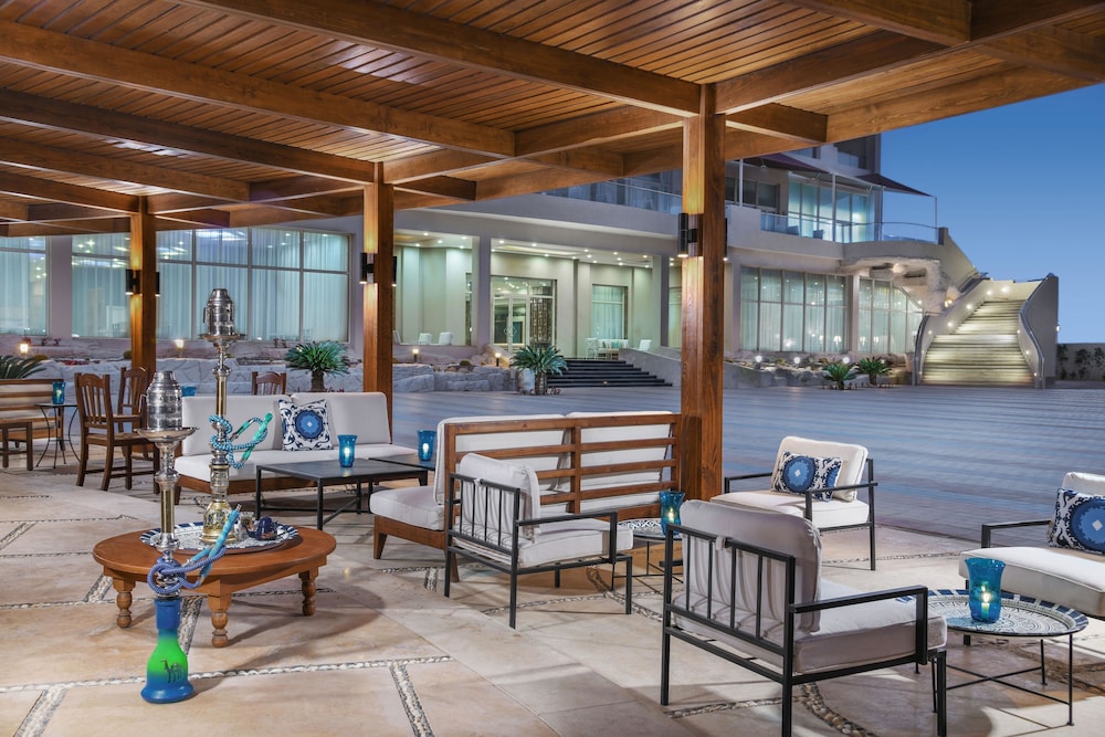 Outdoor banquet area