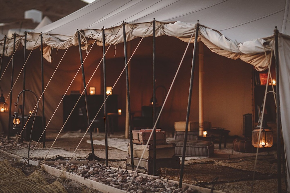 Outdoor wedding area