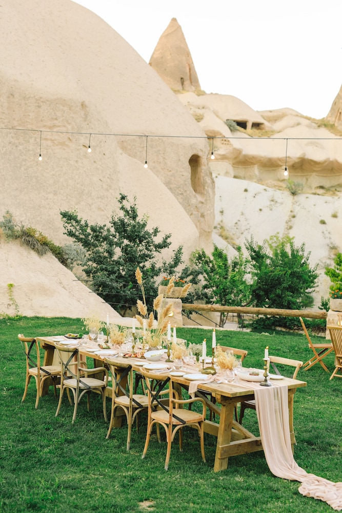 Outdoor wedding area