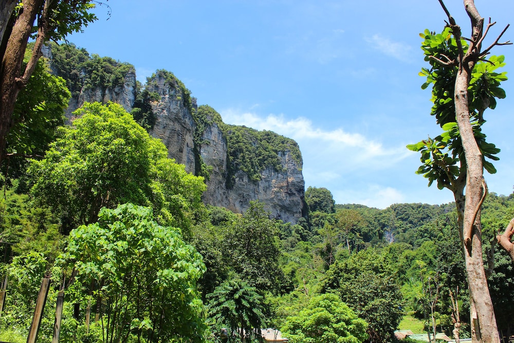 Outdoor rock climbing