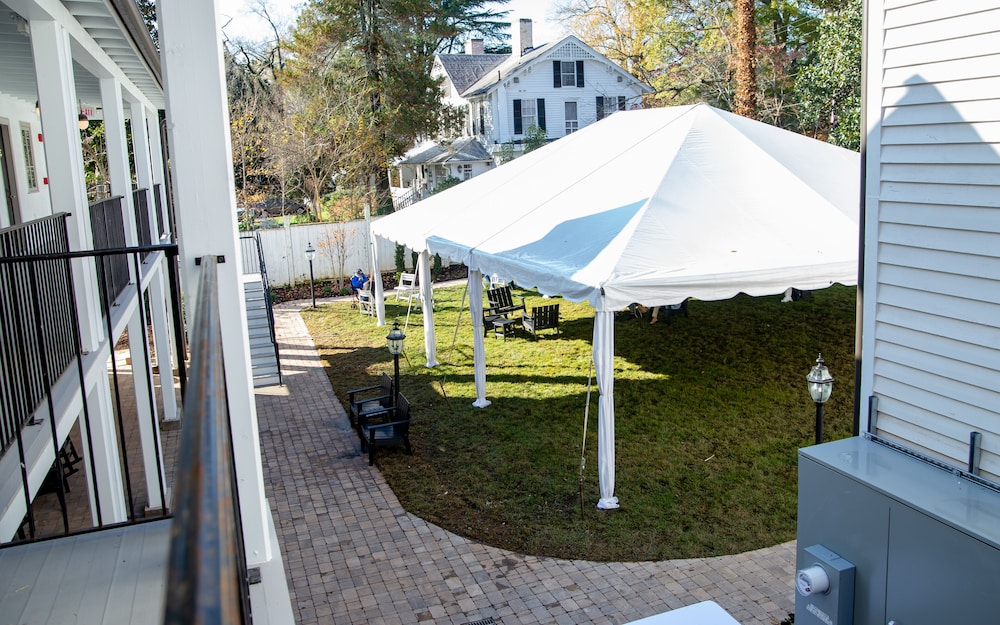 Outdoor wedding area
