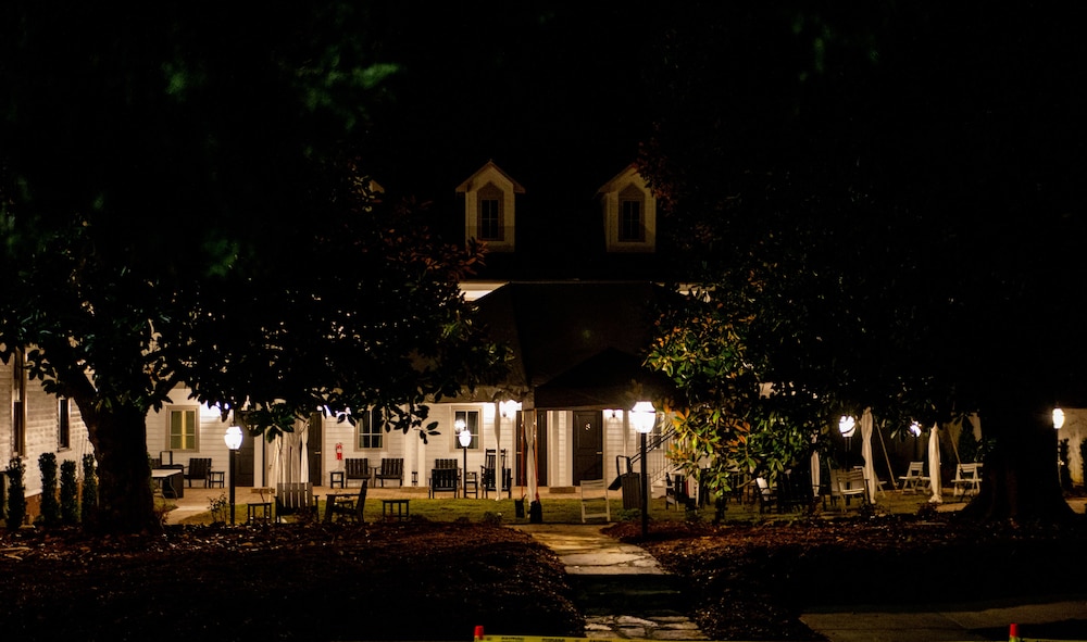 Outdoor banquet area