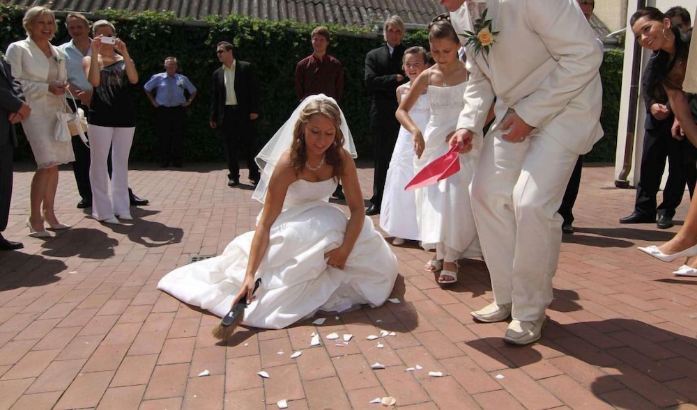 Outdoor wedding area