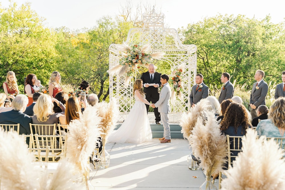 Outdoor wedding area