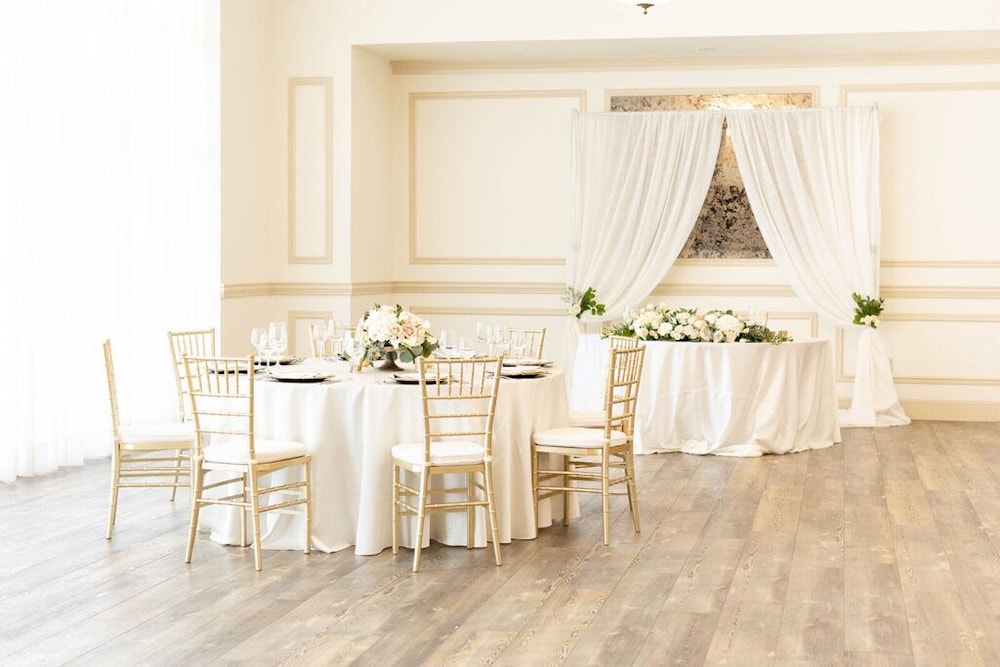 Outdoor wedding area