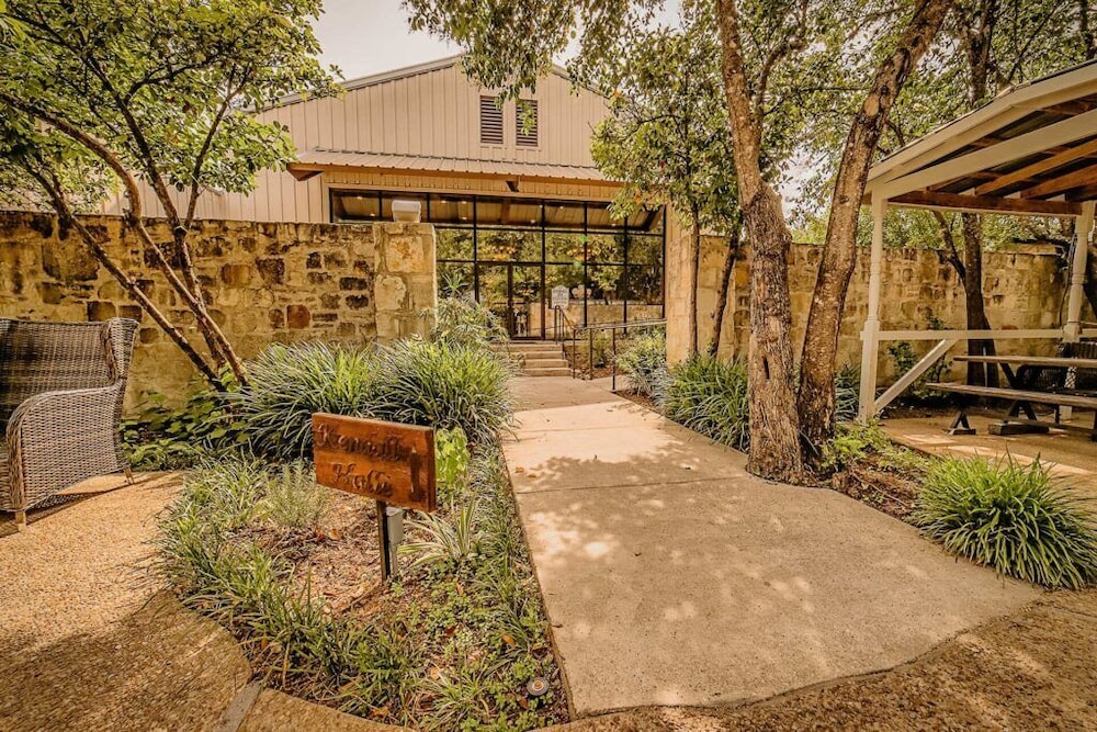 Outdoor wedding area
