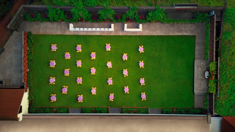 Outdoor wedding area