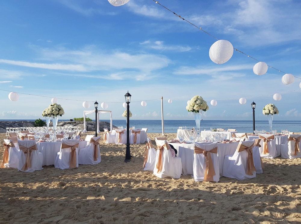 Outdoor wedding area