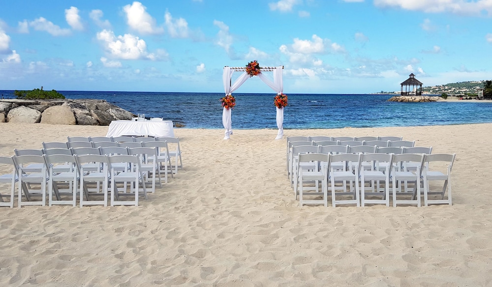 Outdoor wedding area