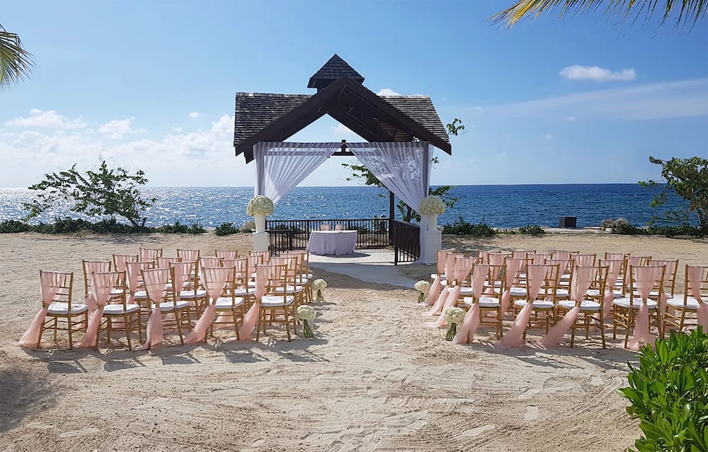 Outdoor wedding area