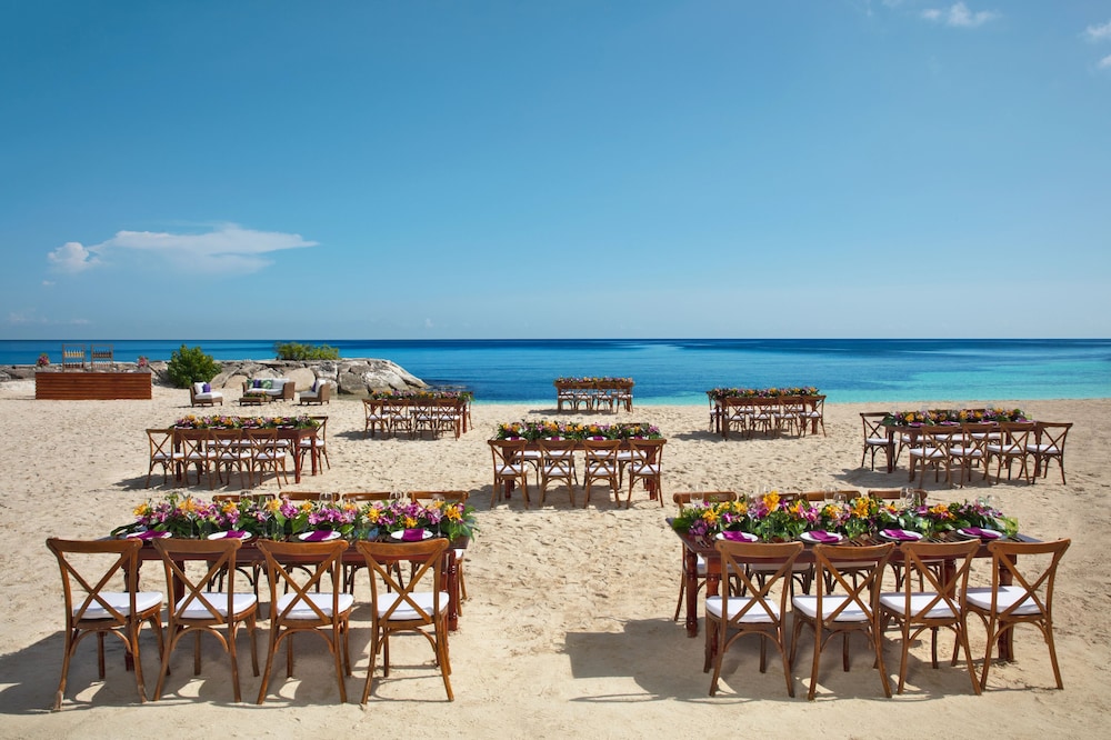 Outdoor wedding area