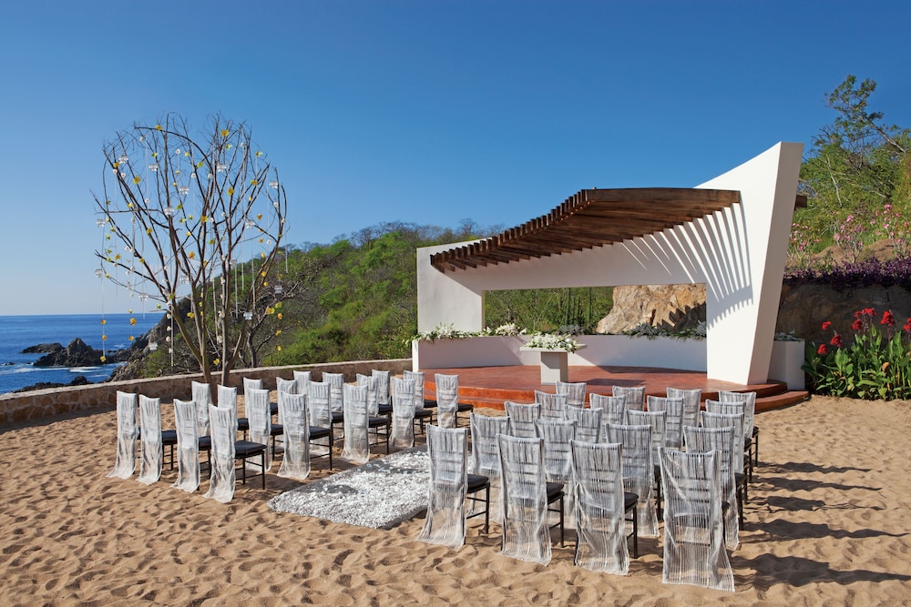 Outdoor wedding area