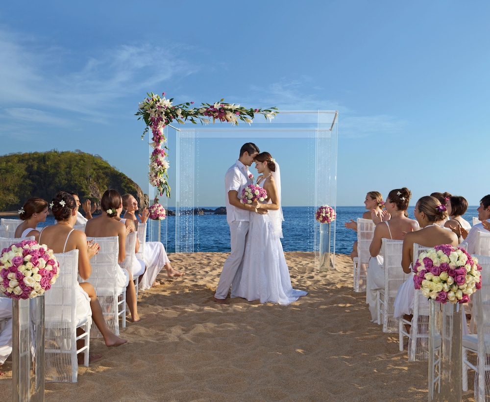 Outdoor wedding area
