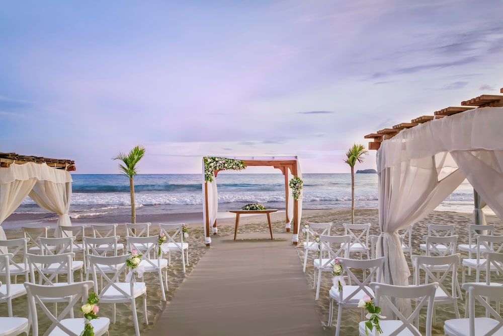 Outdoor wedding area