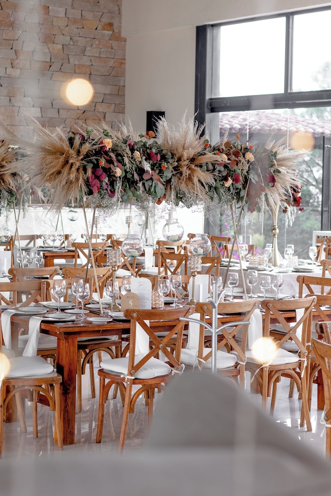 Outdoor wedding area