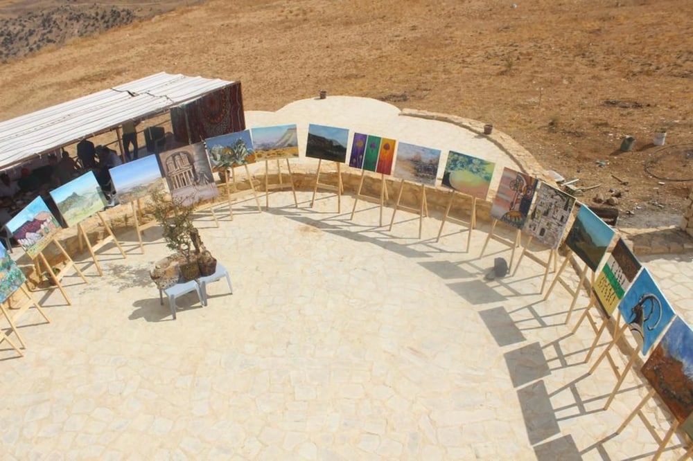 Outdoor wedding area