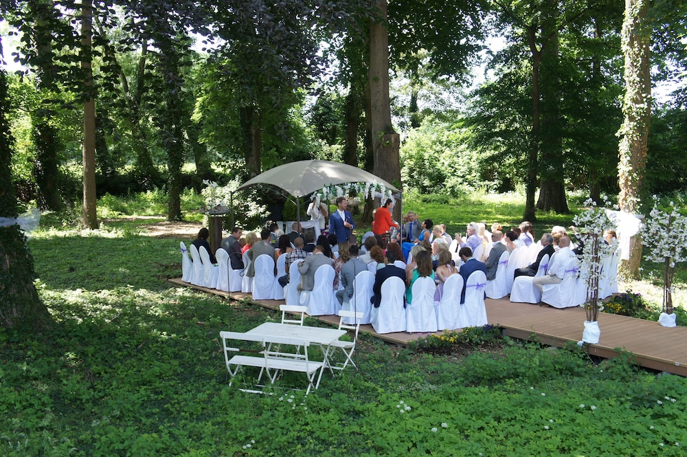Outdoor wedding area