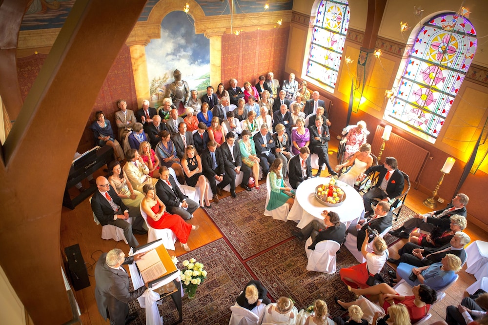 Outdoor wedding area