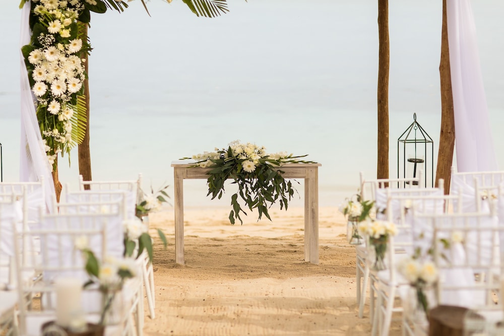 Outdoor banquet area