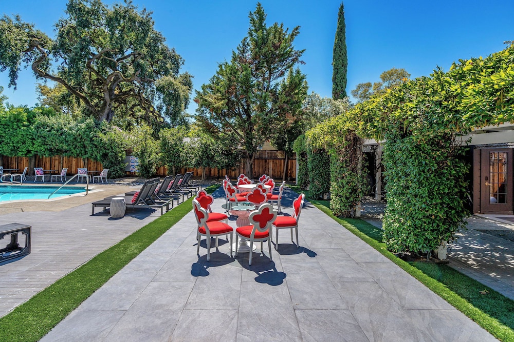 Outdoor banquet area