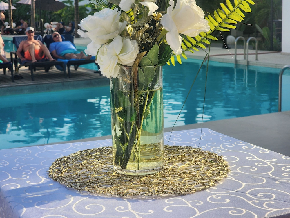 Outdoor wedding area