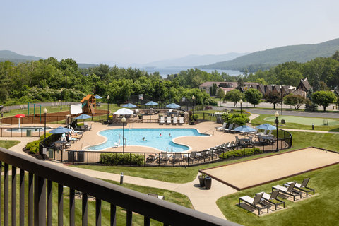 Outdoor pool area