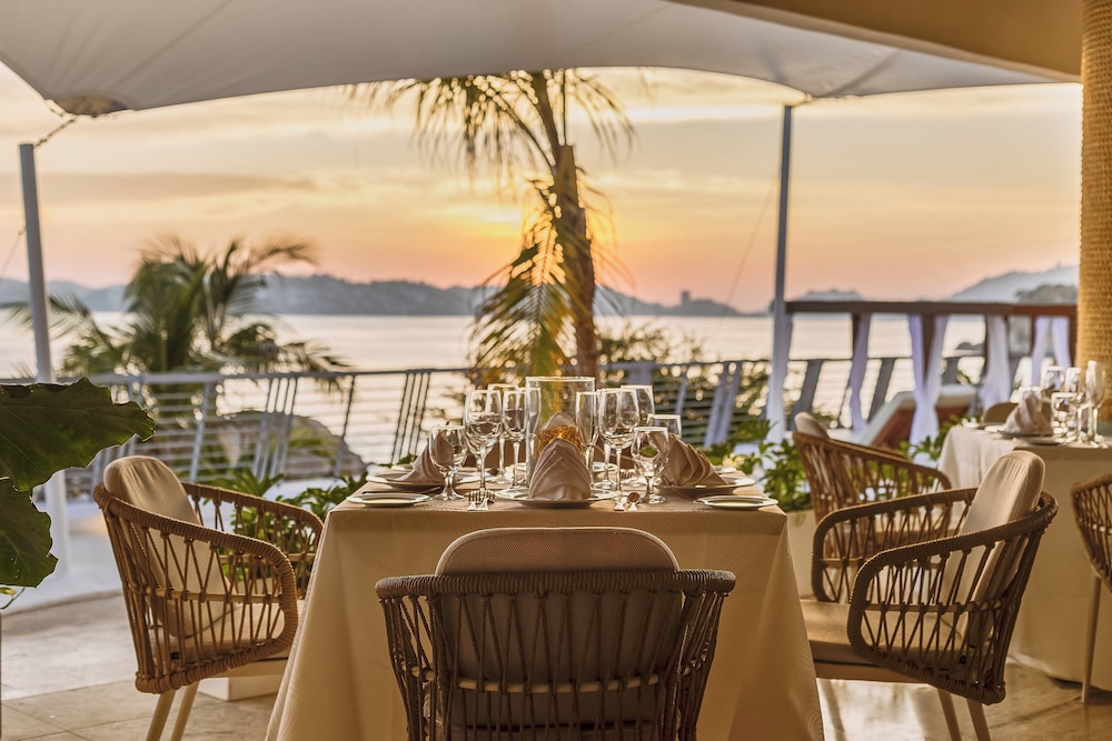 Outdoor banquet area