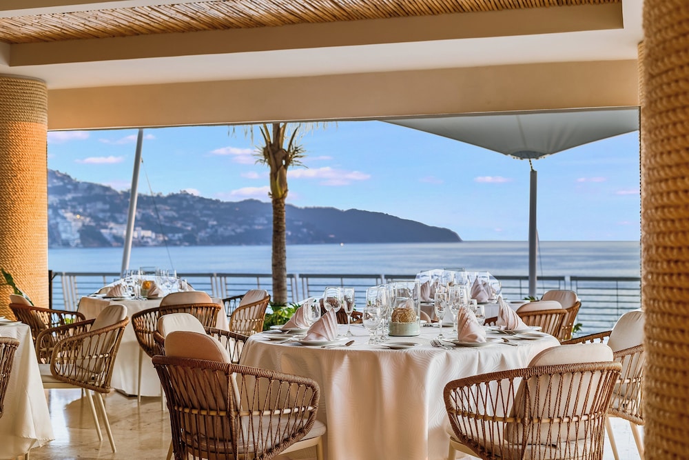 Outdoor banquet area