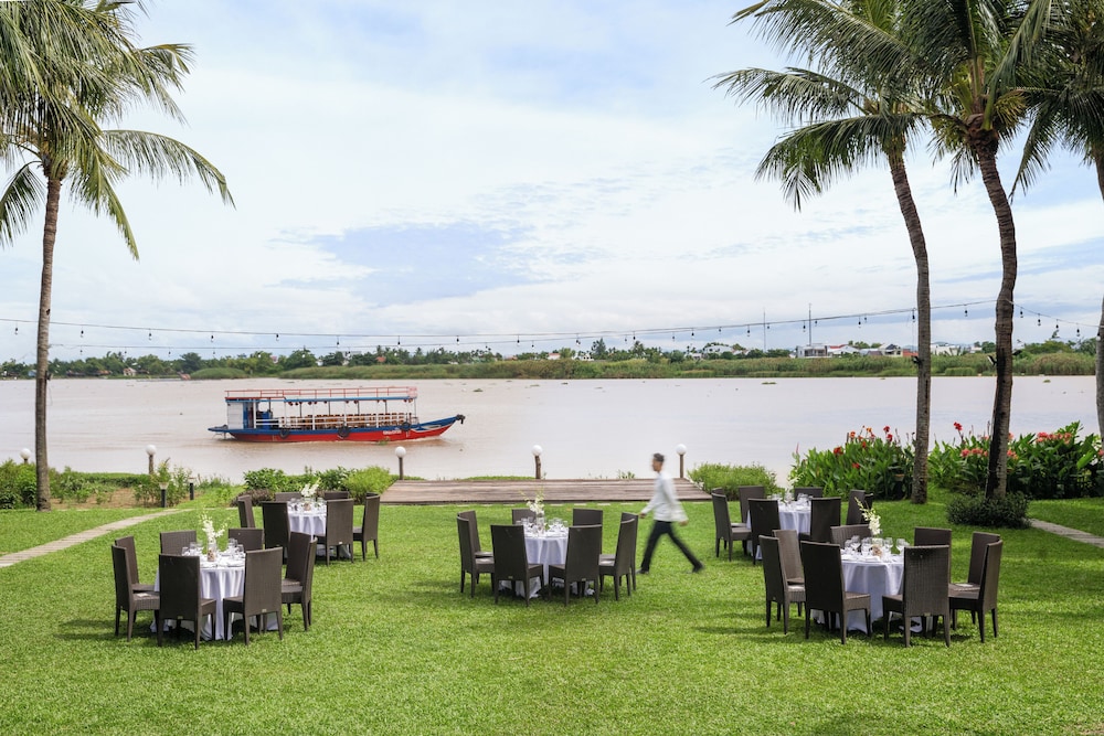 Outdoor banquet area