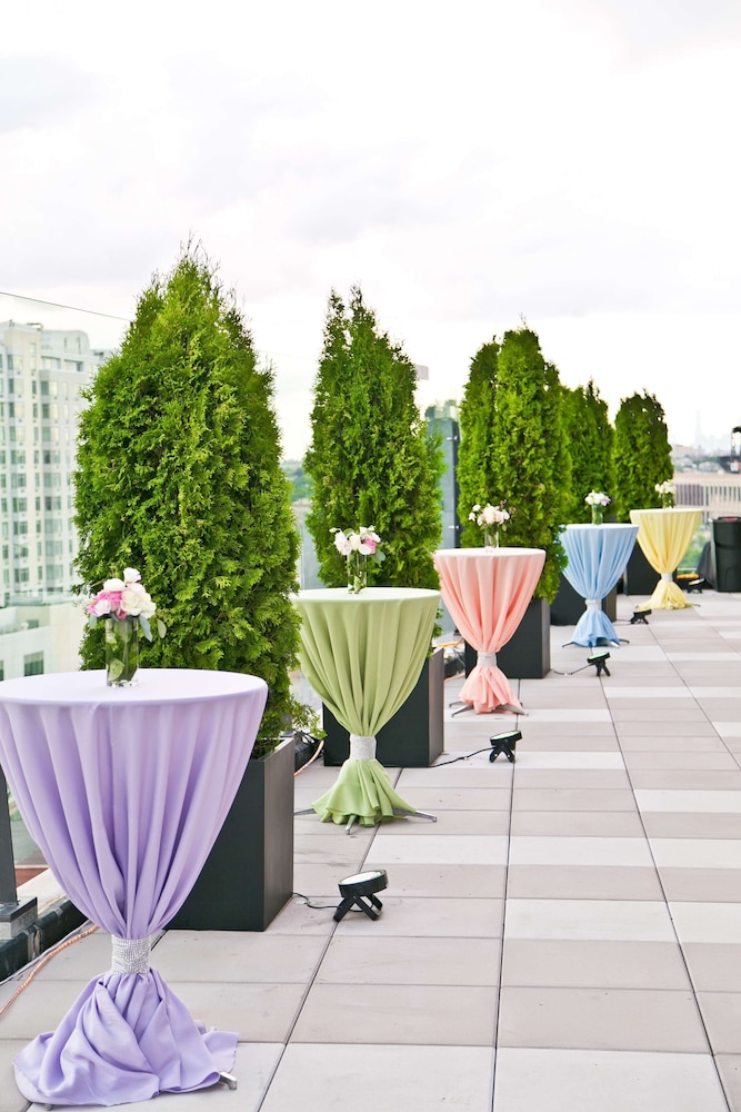 Outdoor banquet area