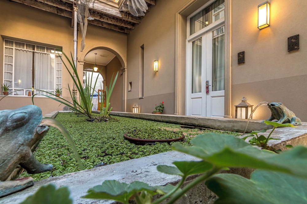 Outdoor wedding area