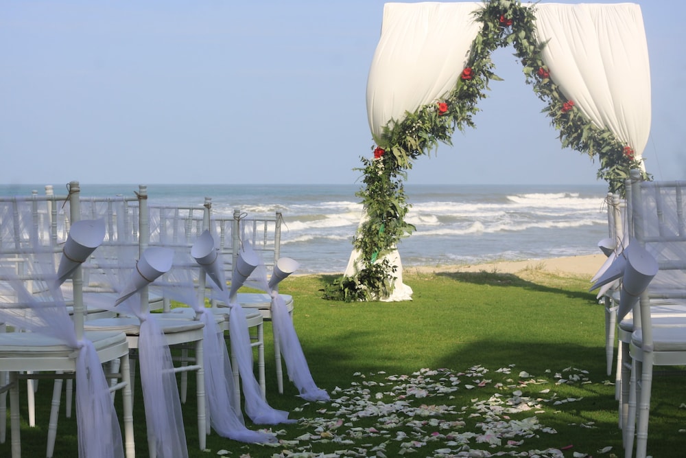 Outdoor wedding area