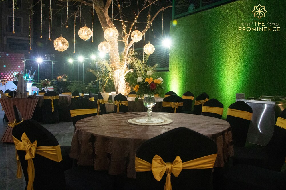 Outdoor banquet area