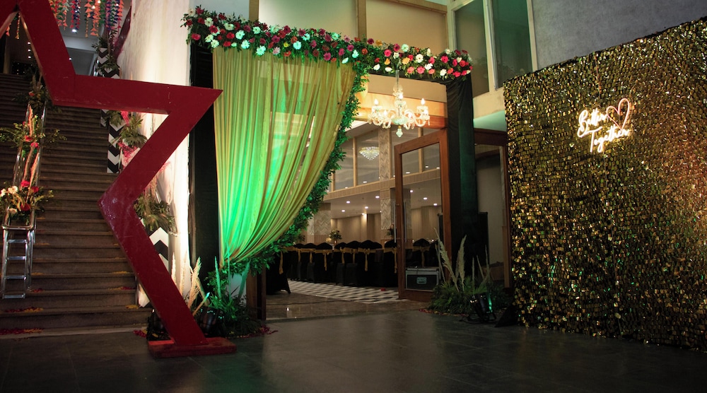 Outdoor banquet area